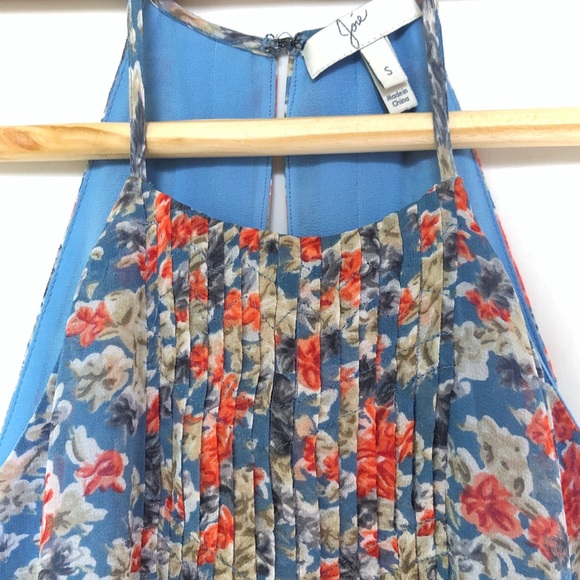 Joie Larisse B Floral Print Tank in Slate Blue - Picture 4 of 6